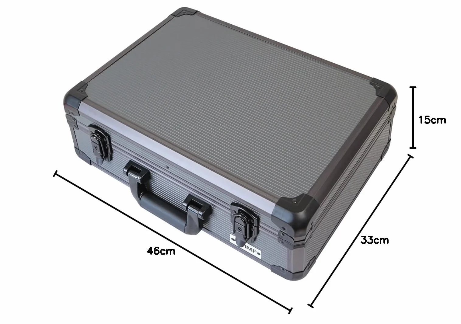 HMF 14502-02 Aluminiowa walizka transportowa 46 x 15 x 33 cm