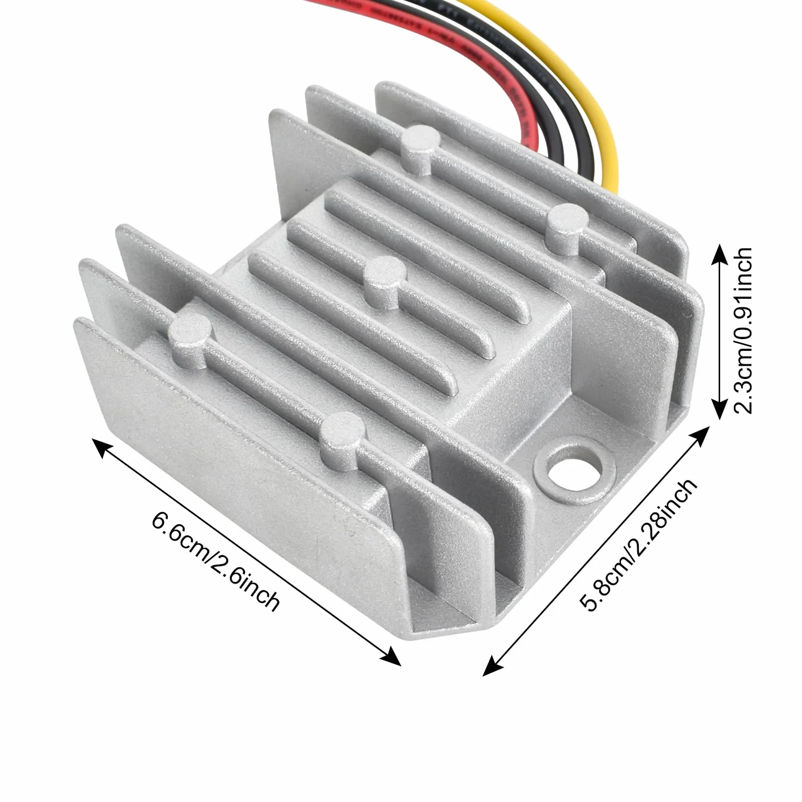 Konwerter napięcia, wodoszczelny, DC 12 V, DC 8 V-40 V do 12 V, 3 A, 36 W, automatyczny regulator napięcia Step-Down-Up do silnika samochodowego