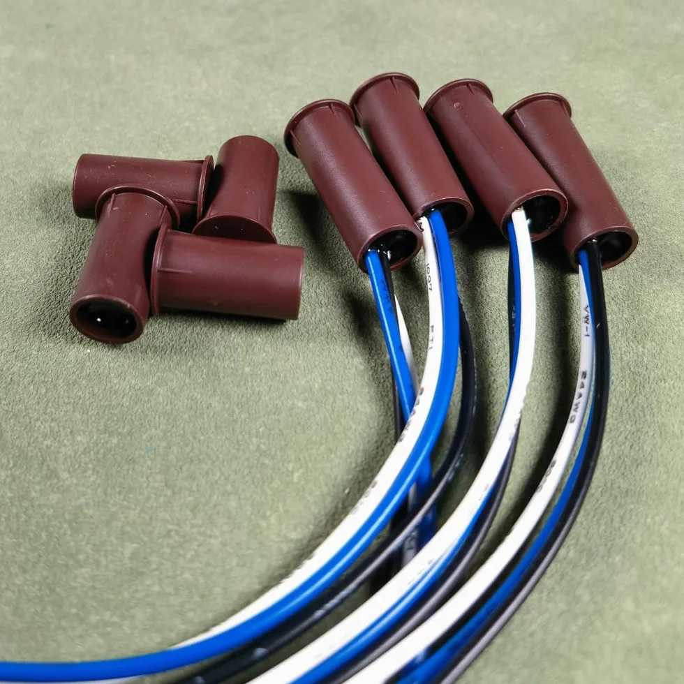Gebildet 4 zestawy Brązowy Przełącznik Magnetyczny Czujnik Drzwi Kontaktron NO/NC do Kontroli Dostępu System Alarmowy