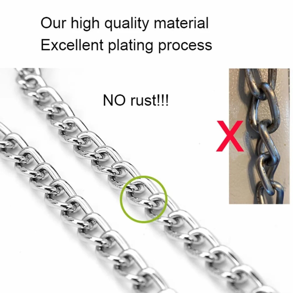 Łańcuszek Choke obroża dla psów, srebrny, XS, metalowy, wsuwany, trening, Heavy Duty, obroża dla psa, obroża dla szczeniaków Martingale, dla psów XXS XS Small Medium Large Large XL