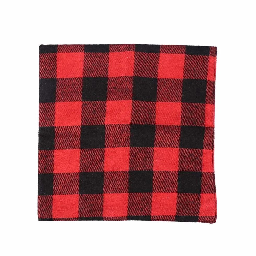 Pet Bandana pies szczeniak wzór karo szal kołnierz śliniaczek chusta na szyję czarny czerwony (L)