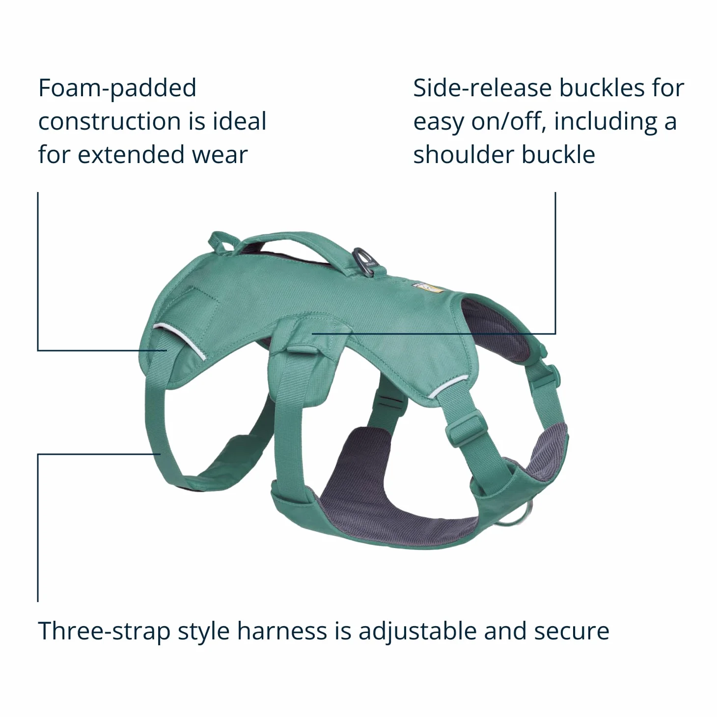 Ruffwear Web Master zastawa stołowa River Rock Green M