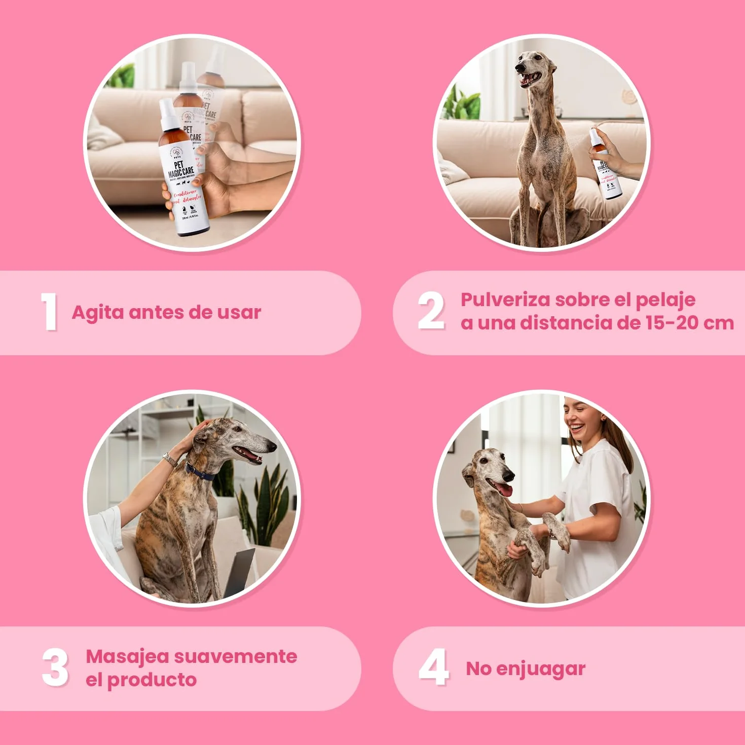 Pets Magic spray do odfilcowywania psa i kota 250 ml odżywka rozczesywania futra
