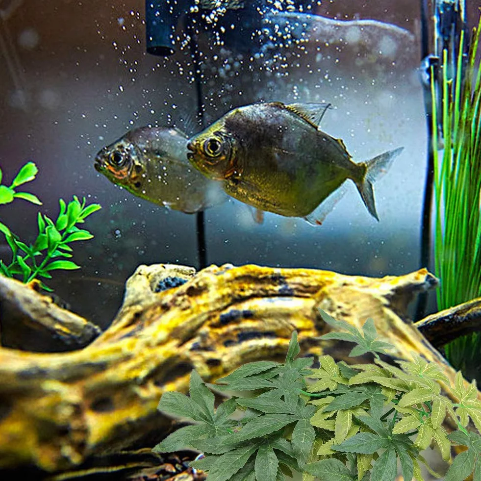Sztuczne rośliny, sztuczne liście, plastik, zielona trawa z przyssawką, do akwariów, terrariów, pudełko na klatkę, terrarium, dekoracja na zewnątrz, dom, ogród, przyjazne dla środowiska