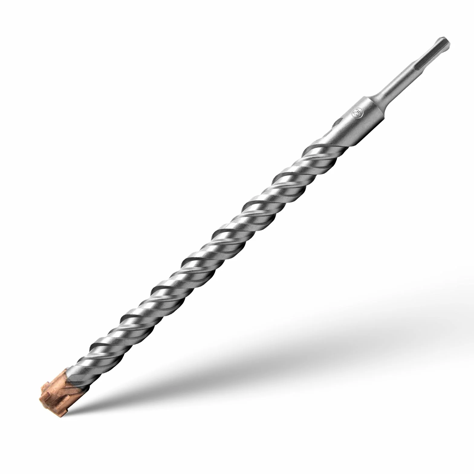 Wiertarka Udarowa SDS Plus Professional Betonu z 4 Ostrzami z Węglików Spiekanych Wiertarka do Metalu do Betonu Udarowa Wiercenie w Betonie, Kamieniu Naturalnym 25mm x 350mm