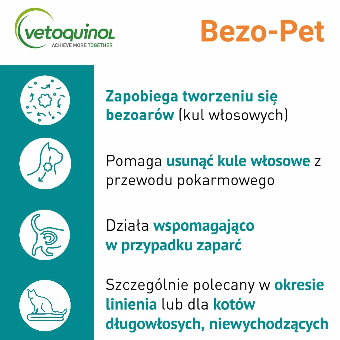 Vetoquinol Bezo-Pet 120g Pasta Odkłaczająca dla Kota Bezoary