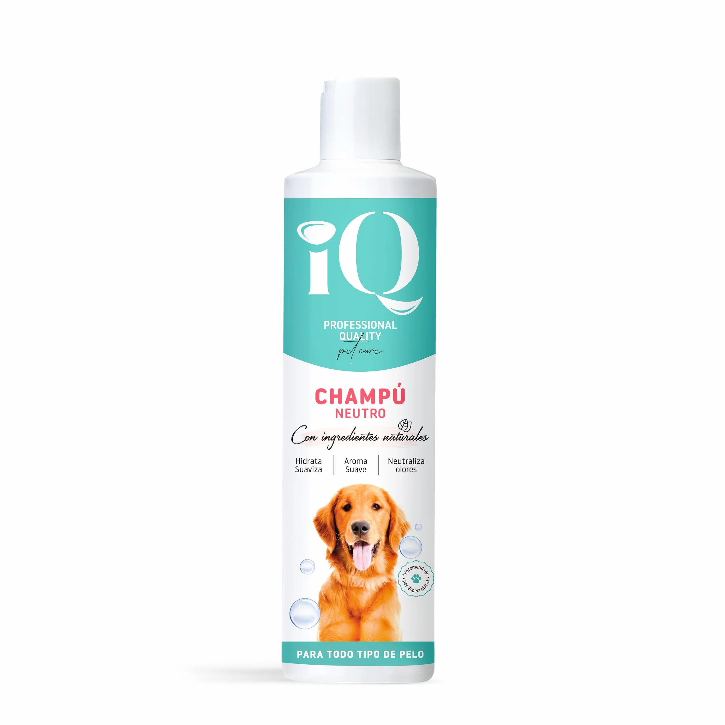 iQ Pet Care - iQ Neutralny szampon dla zwierząt domowych - Szampon dla psów i kotów - Szampon nawilżający, miękkość i świeżość w jednym produkcie - Pełna pielęgnacja futra i skóry - 300 ml
