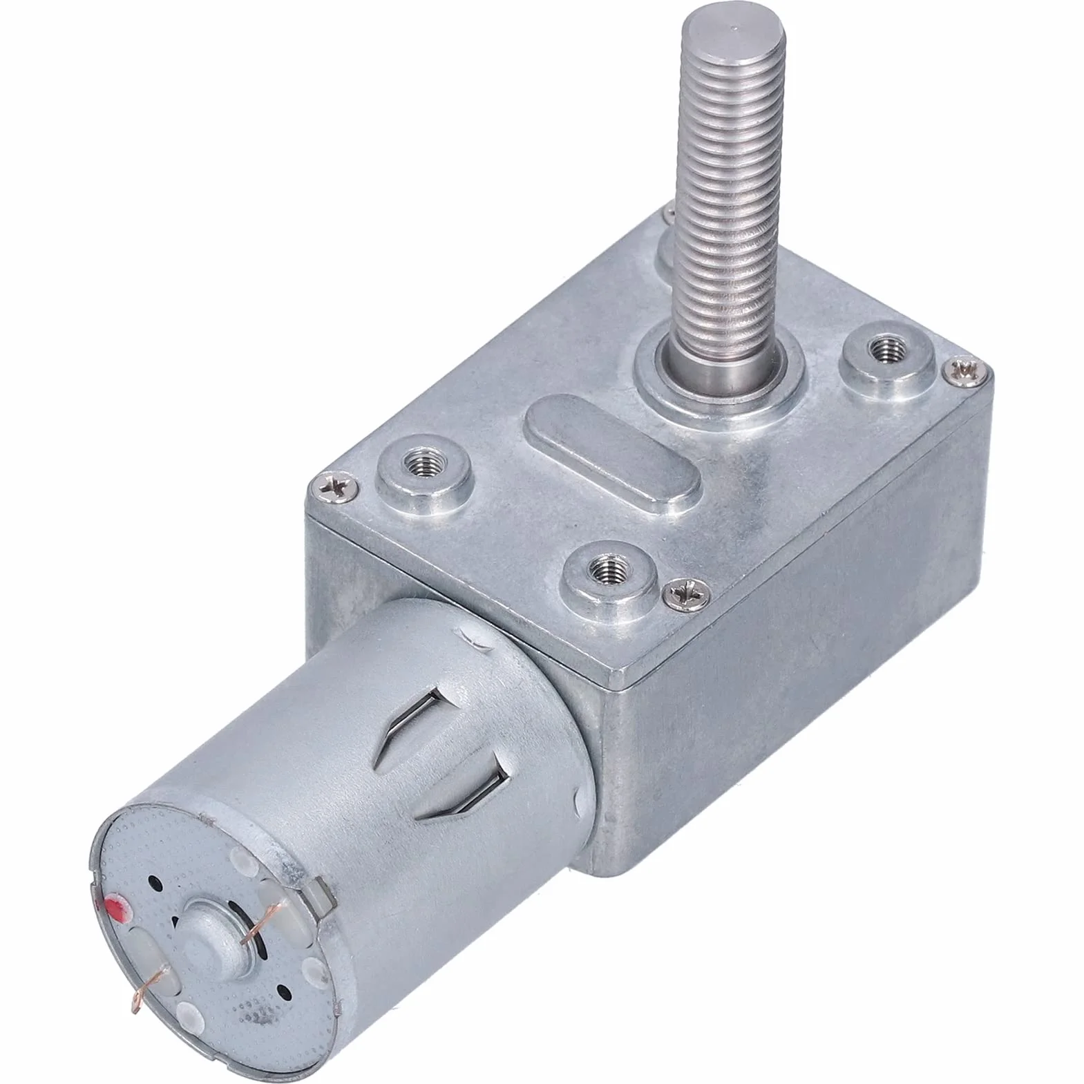 Motoreduktor Ślimakowy JGY-370 DC 12V 30 obr./min Wał Gwintowany M8 Samoblokujący
