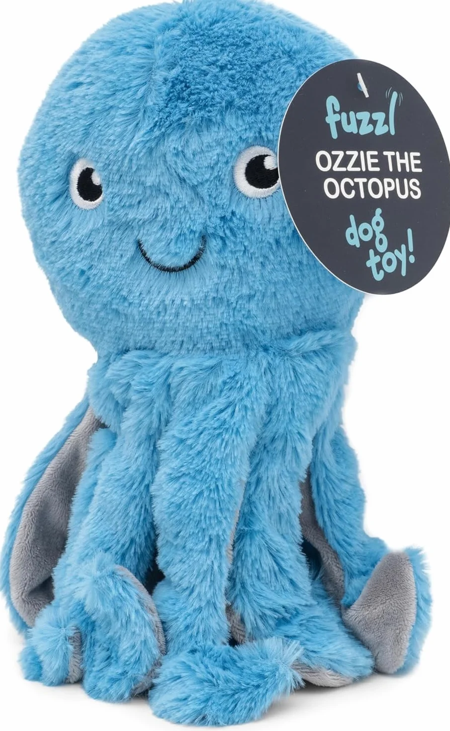 Fuzzl Ozzie ośmiornica pluszowa zabawka dla psa i szczeniaka – interaktywne zabawki dla psów z 4 piszczącymi i trwałymi szwami dla małych i dużych psów piszczące zabawki dla psów