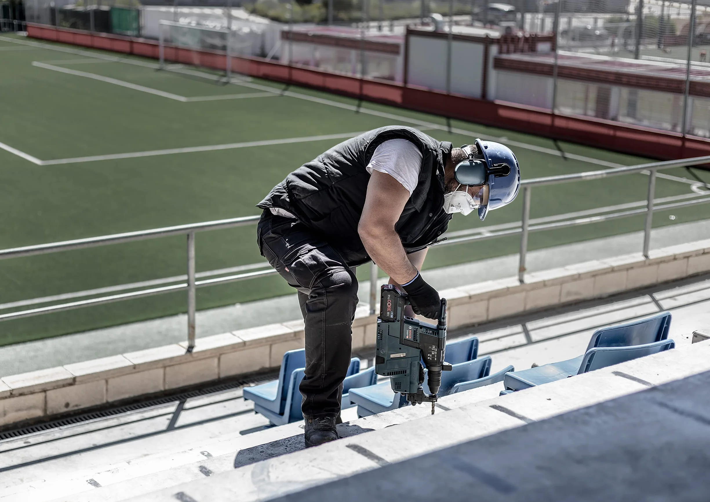 Bosch 1x Wiertła udarowe EXPERT SDS plus-7X (do Miękki kamień, Twardy kamień, Ø 6,00 mm, Professional Akcesoria Wiertło do młota)