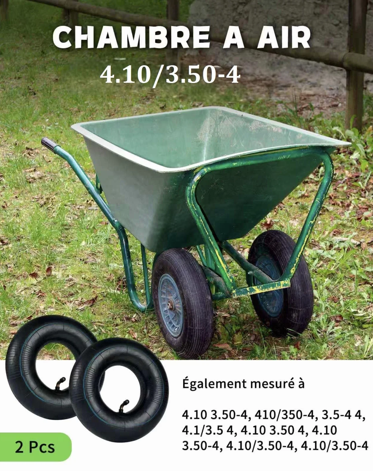 2 sztuki wąż 4.10/3.50-4 zawór kątowy
