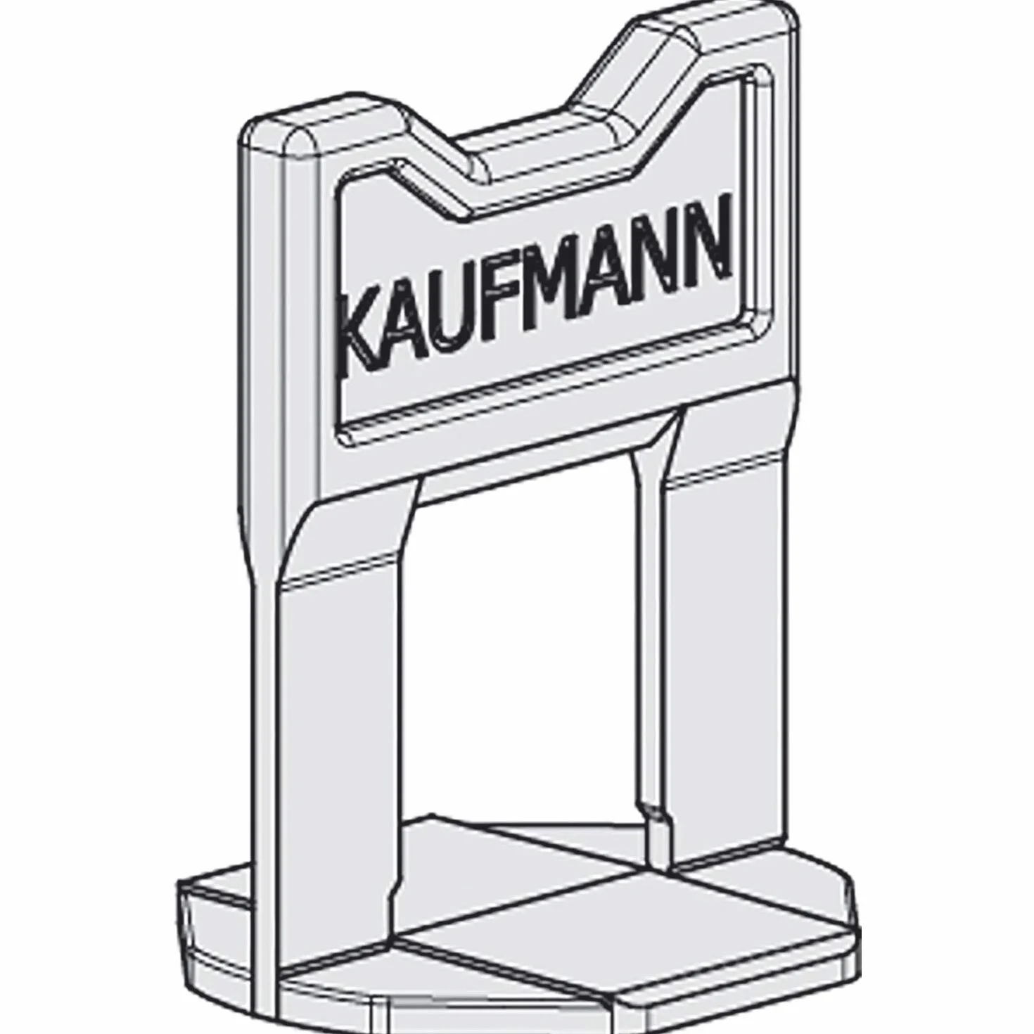 Kaufmann 50.431.02 zaczepy do systemu poziomowania (100 szt.)