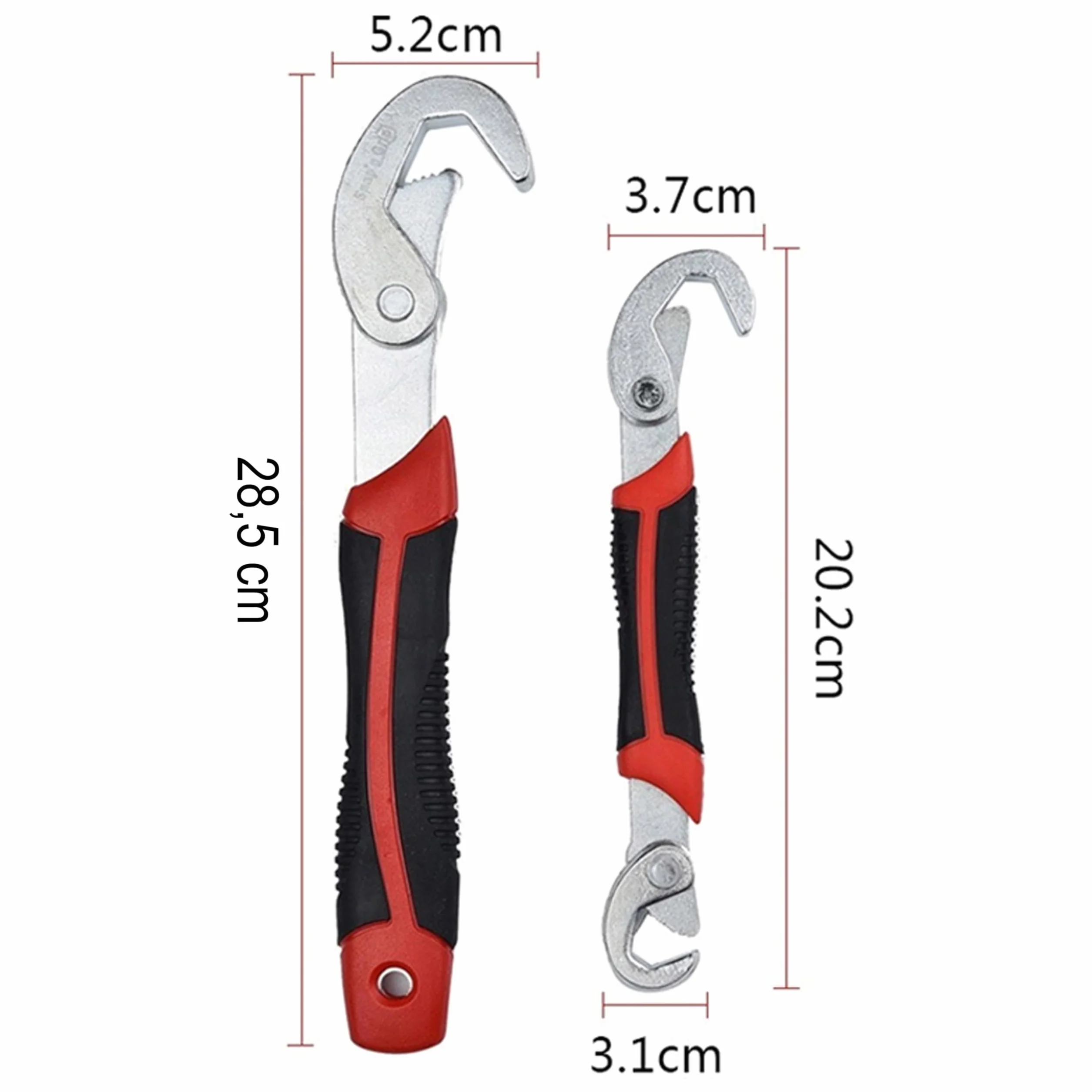RETOO Uniwersalny klucz płaski 9-32 mm regulowany 2 sztuki