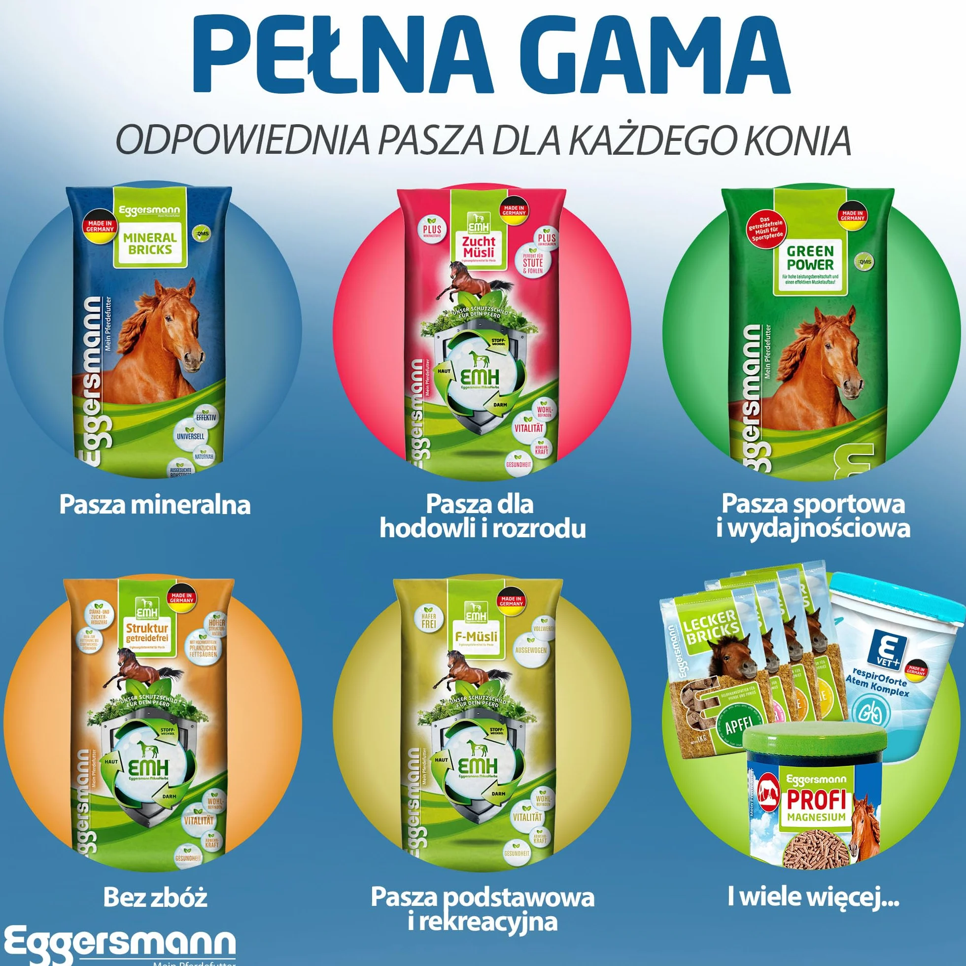 Eggersmann Golden Mineral - Karma mineralna dla koni i kucyków - suplement do podstawowej diety - 25 kg
