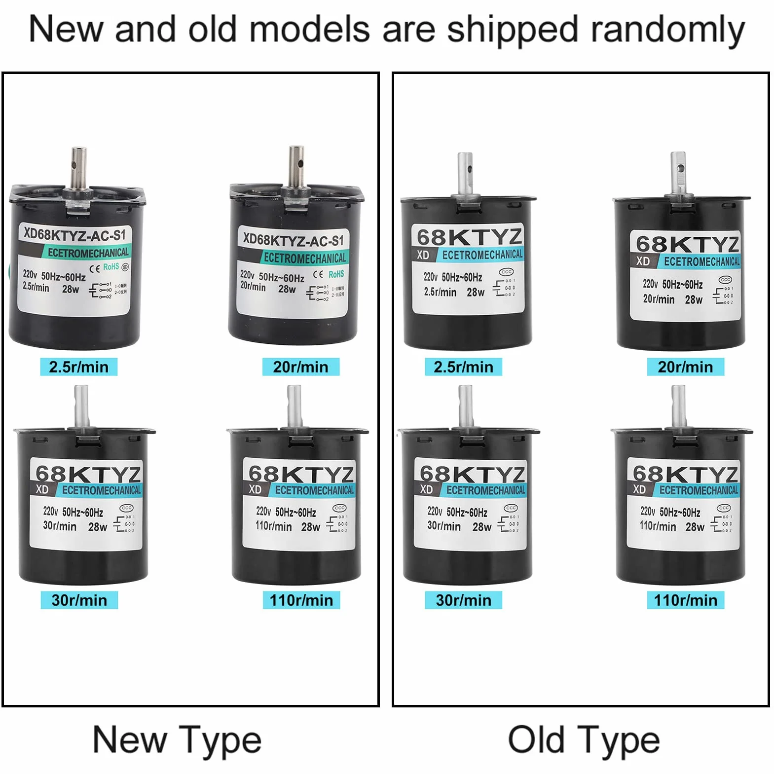 68KTYZ Metalowy Magnes Trwały Elektromotor 230v Silnik 120 Obr./min Synchroniczny Silnik z Przekładnią Wysoki Moment Obrotowy 50Hz ~ 60Hz AC220V 28W 2.5 20 30 110r/min (110RPM)(110 obr/min)