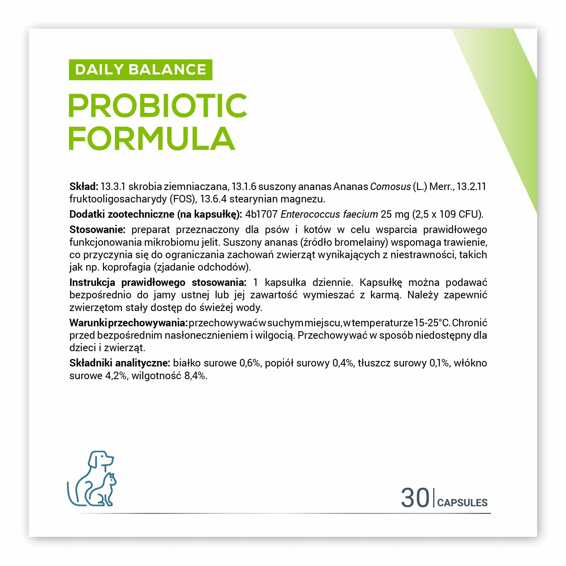 VET EXPERT PROBIOTIC FORMULA - probiotyk dla psów i kotów