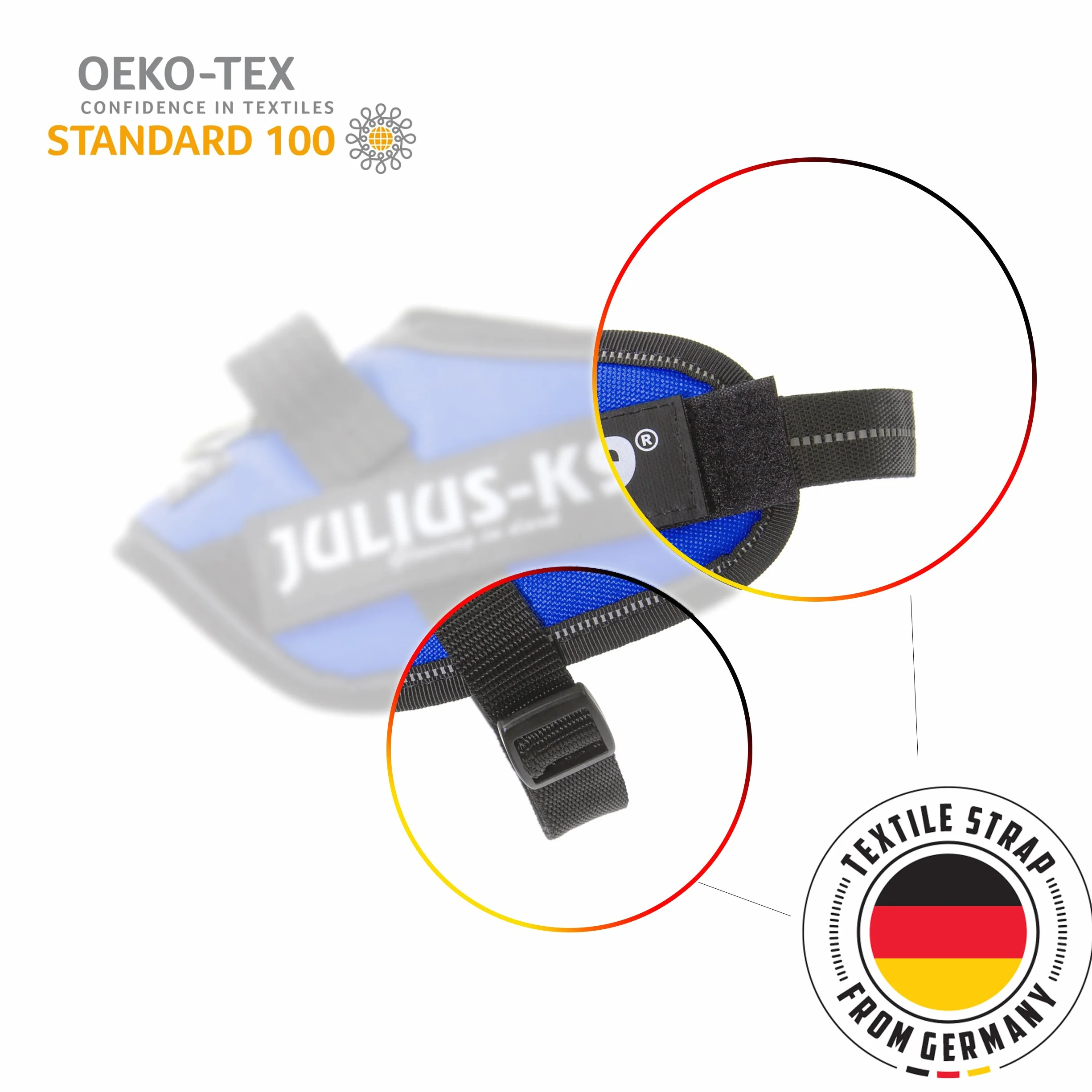 Julius-K9, IDC Powerharness, uprząż dla psa z przednim paskiem sterującym Y, rozmiar: XL/2, czarna