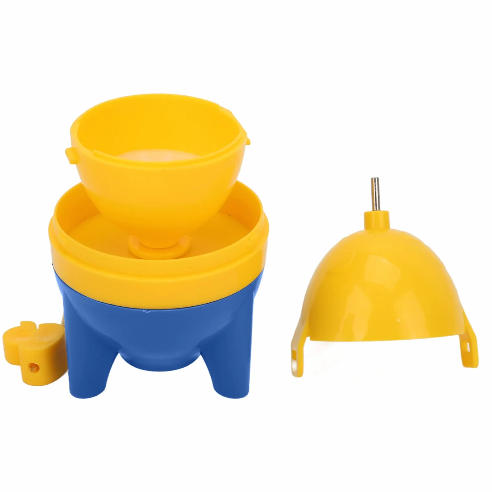 Przędzarka do Jajek, Ręczny Mikser do Wirowania Białek i Żółtków Przenośny Golden Egg Maker Niebieski