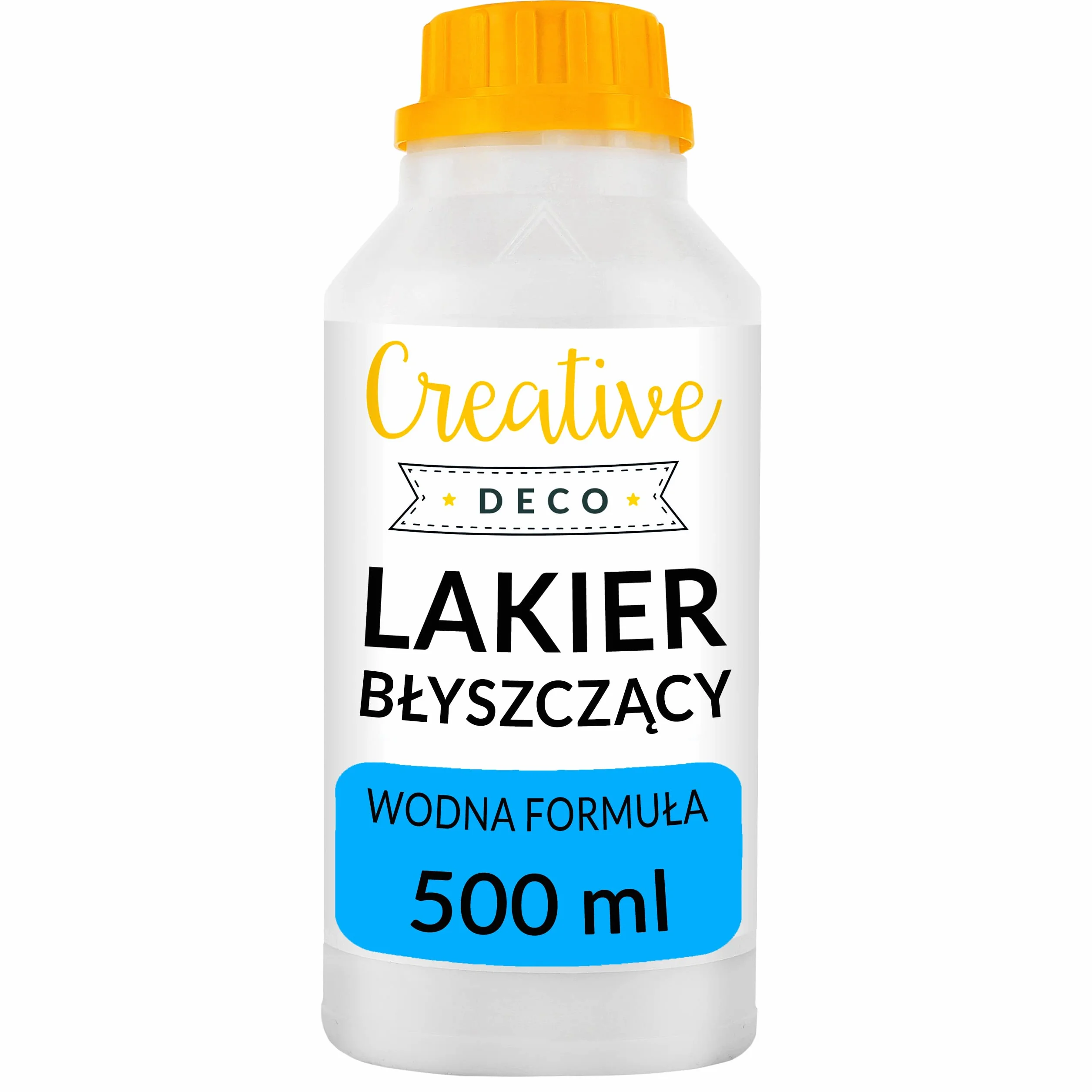 Creative Deco Lakier Akrylowy Błyszczący | 500 ml | Profesjonalne Wykończenie Powierzchni na Bazie Wody | Permanentny Bezbarwny | Zastosowanie Wewnątrz i na Zewnątrz | Idealny do Decoupage, DIY