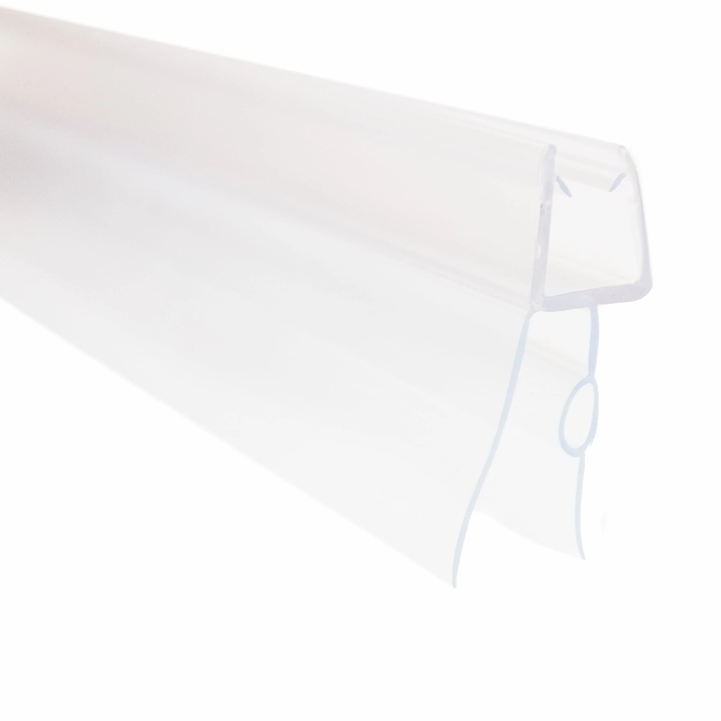 Uszczelka do drzwi prysznicowych zestaw 2 sztuk 2 x 100 cm do szkła 4-6 mm wodoodporna