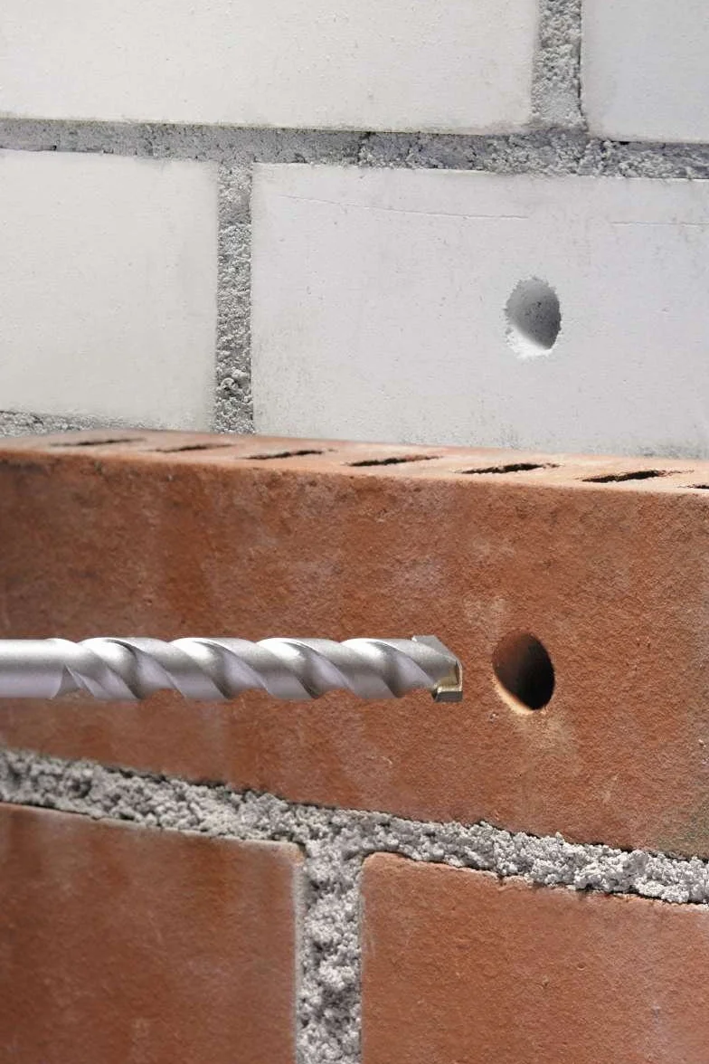 kwb Wiertło do betonu kamionkowego Ø 10 mm z wytrzymałą płytą z twardego metalu, spirala wiertnicza bez wiórów, powierzchnia kulista i trzonek okrągły, odpowiada ISO 5468