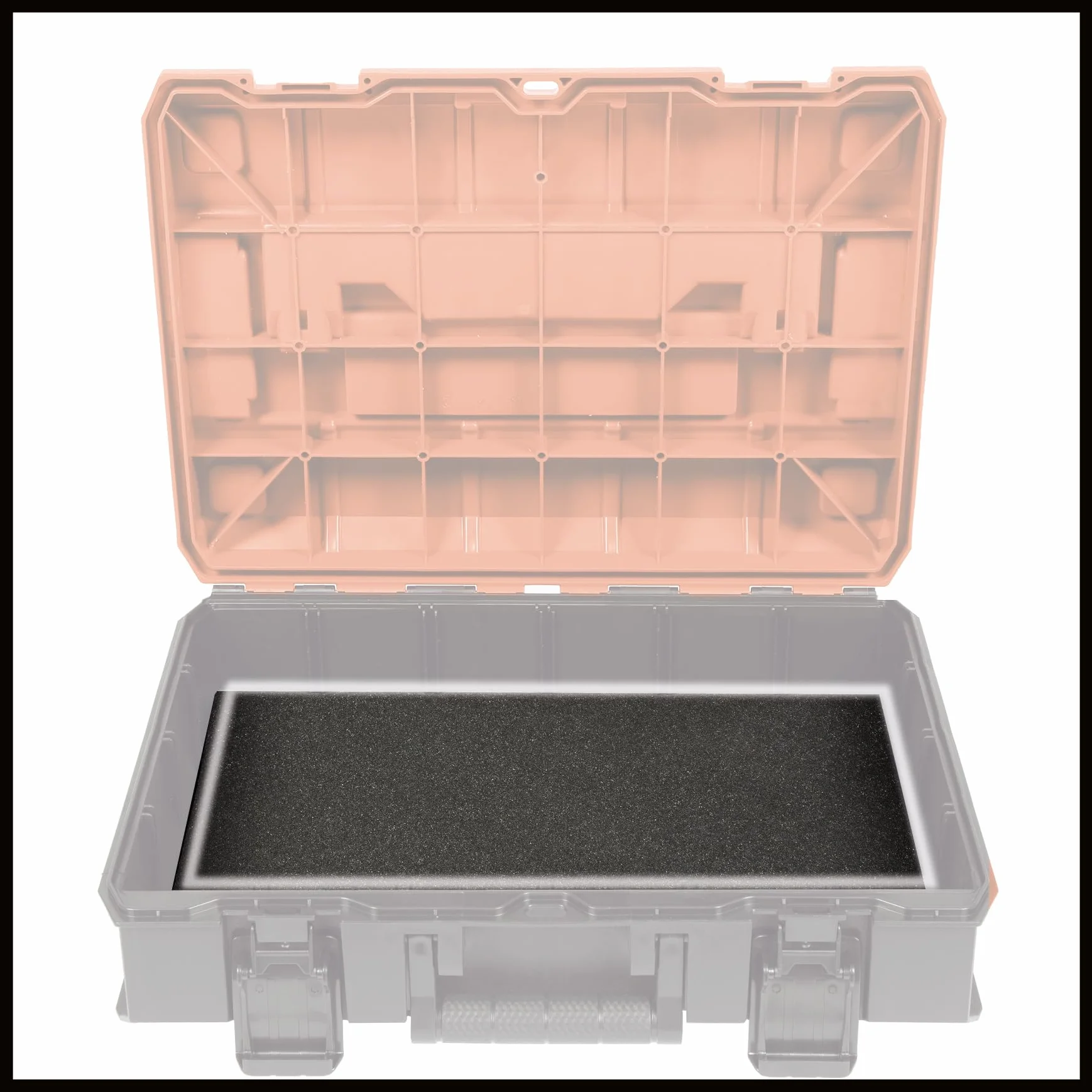 Einhell E-Case (System Box) Skrzynka Narzędziowa, Czarny/Czerwony, 44x33x13 cm
