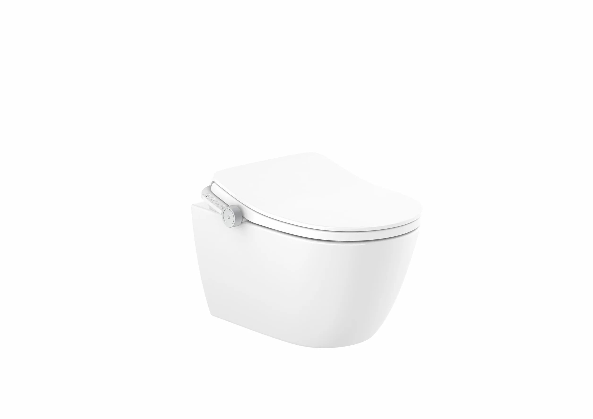 Roca A803150S01 - In-Wash® Ona - Smart toilet zawieszony Rimless z wyjściem do ściany. Obejmuje pokrywę i siedzisko. Potrzebujesz gniazda sieciowego.