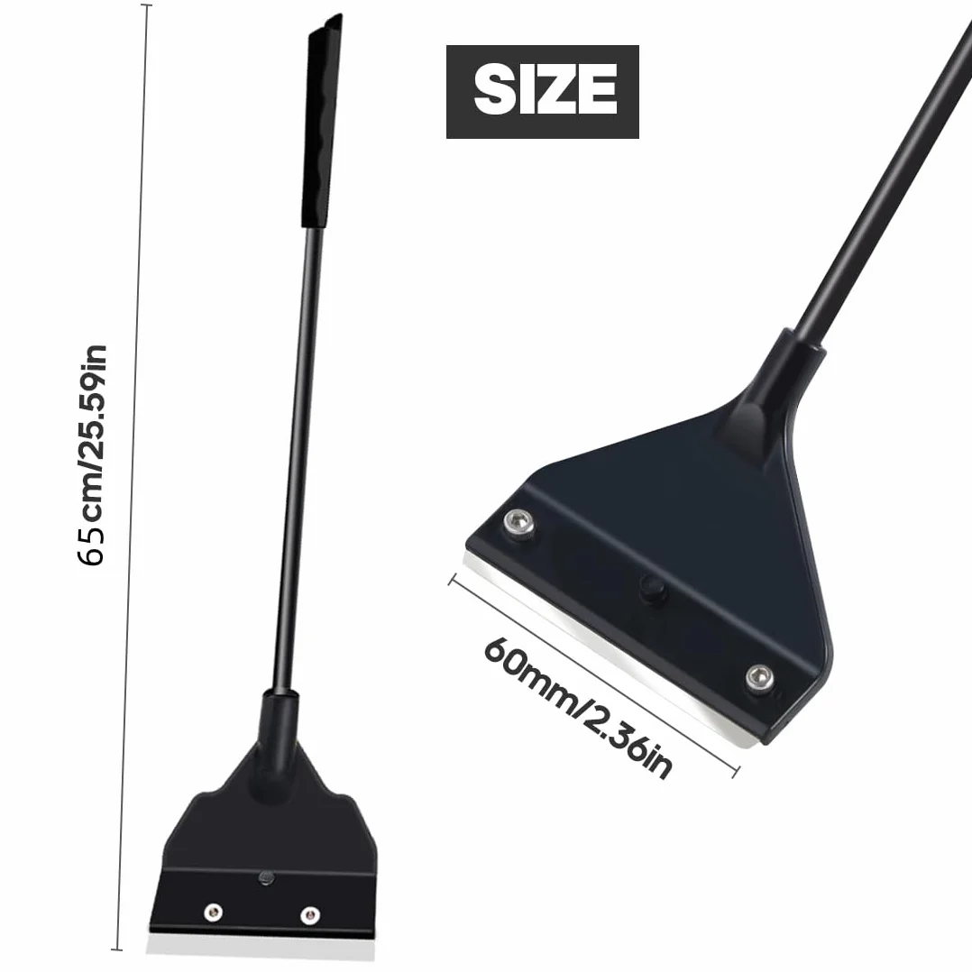 Narzędzia do czyszczenia akwarium, 65 cm, skrobak do alg, skrobak do golenia, skrobak z glonami, nóż do golenia, narzędzie do czyszczenia z 5 ostrzami ze stali nierdzewnej, do szklanych zbiorników z rybami