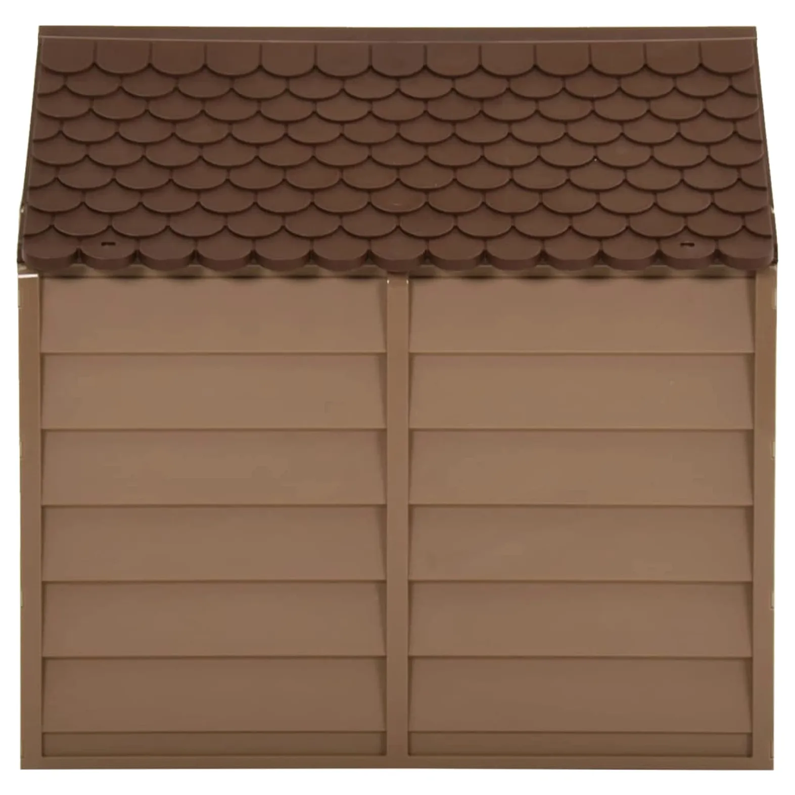 Buda dla psa brązowa PP 71 x 71,5 x 68 cm, ShGaxin domek dla psa, dzwonek na otwarcie, budka dla psa, szafka dla psa