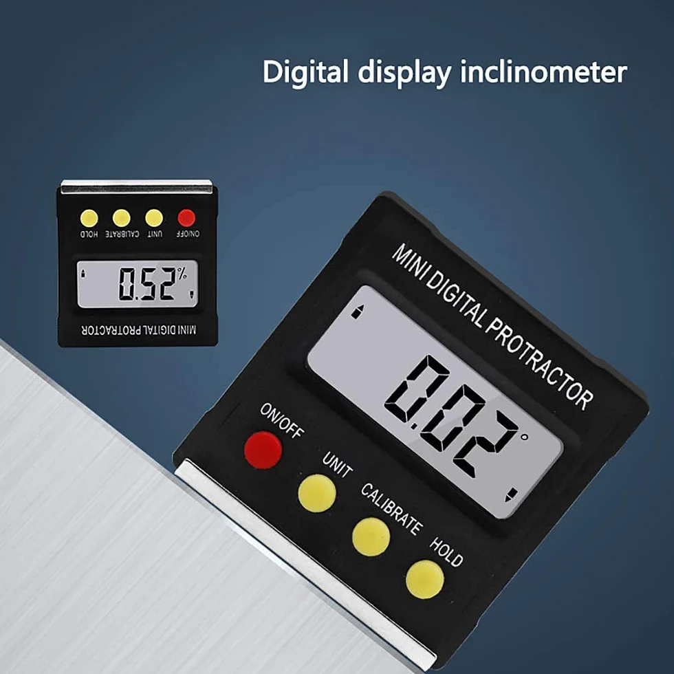 DollaTek Cyfrowy Inklinometr Kątomierz Magnetyczny Mini Elektroniczny Poziomica