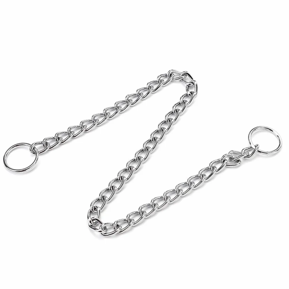 Łańcuszek Choke obroża dla psów, srebrny, XS, metalowy, wsuwany, trening, Heavy Duty, obroża dla psa, obroża dla szczeniaków Martingale, dla psów XXS XS Small Medium Large Large XL