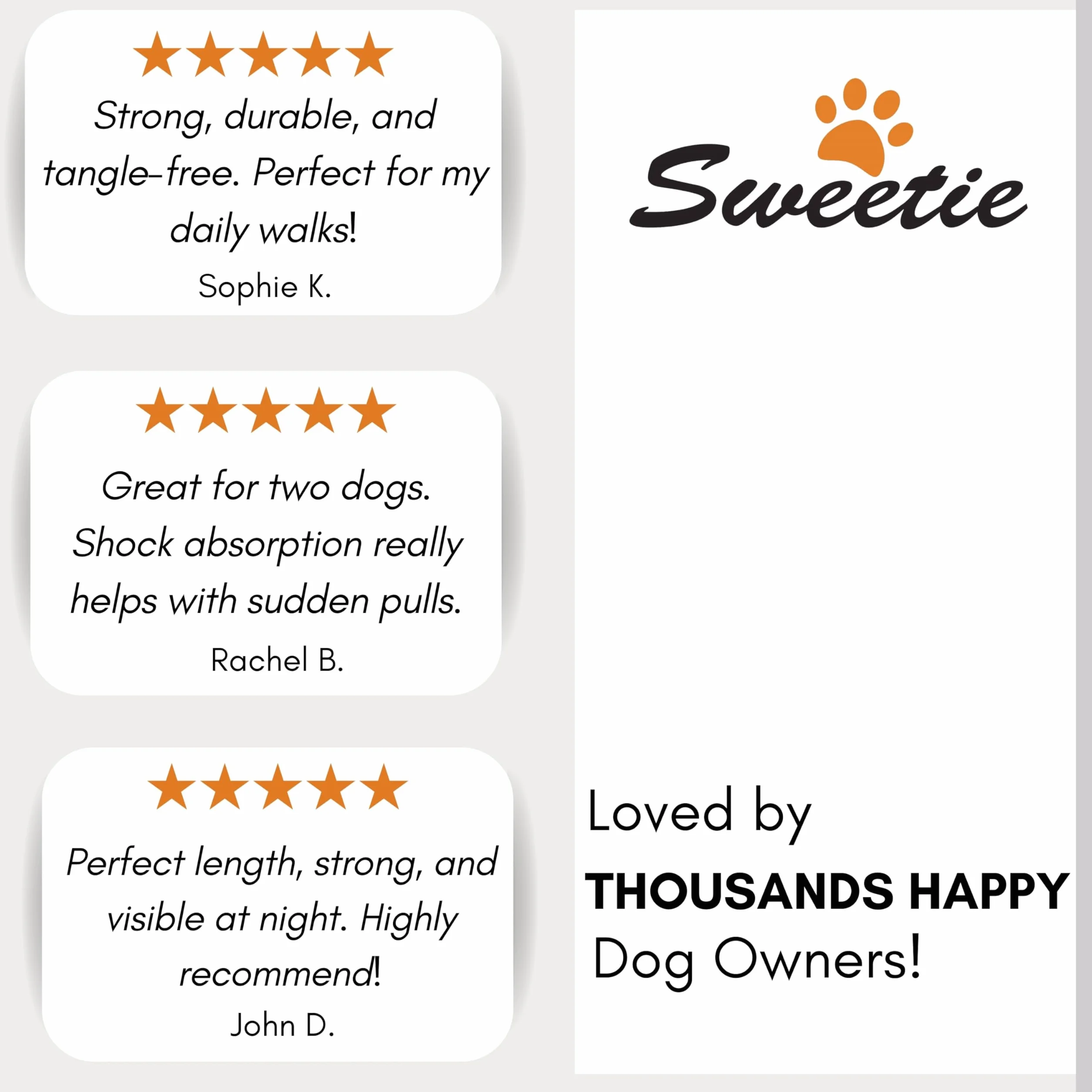 Sweetie Pies smycz rozdzielacz podwójny amortyzujący bungee M 174 g