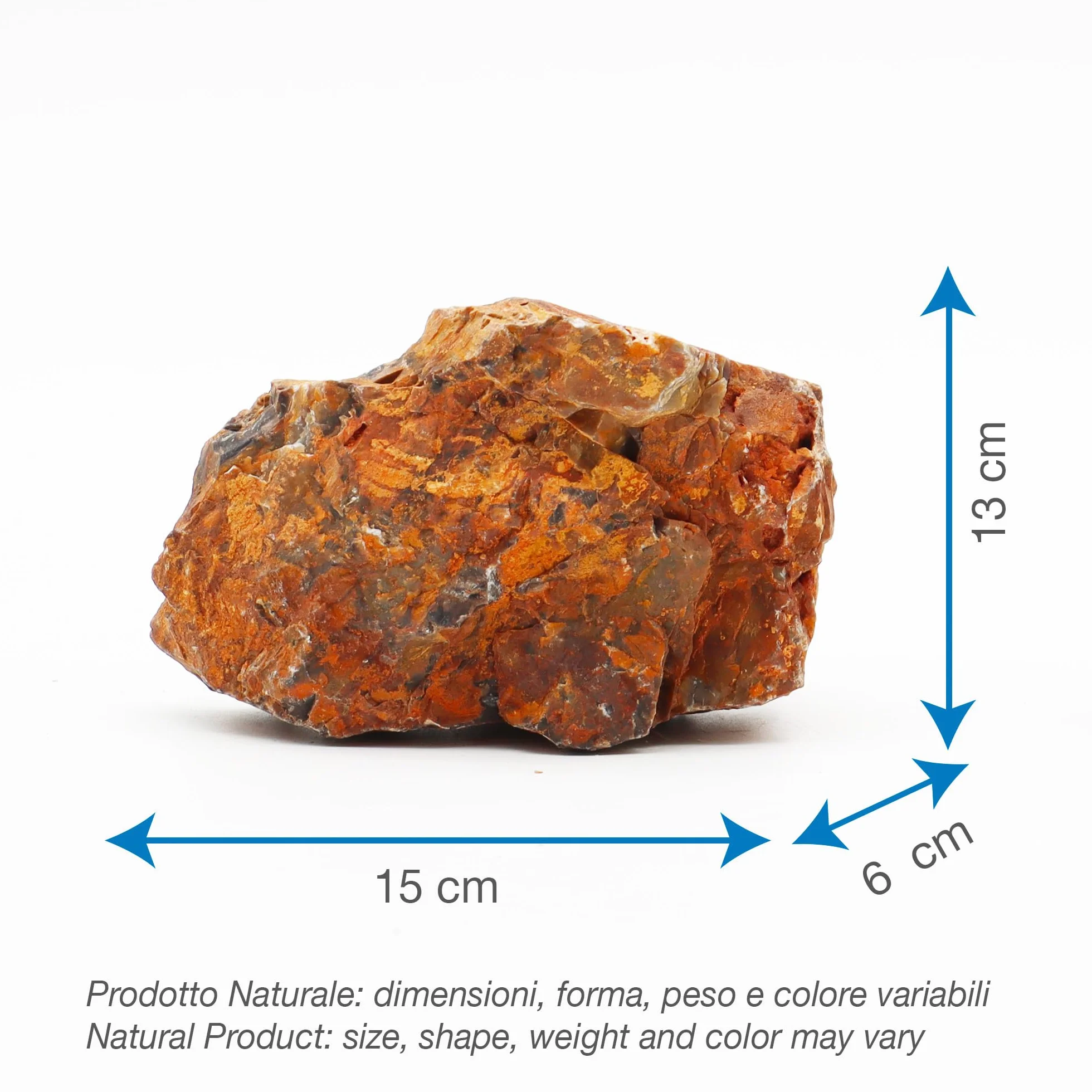 Amtra - Skamieniała skała, dekoracja akwarium, naturalny, niewapienny, 0,5 kg.
