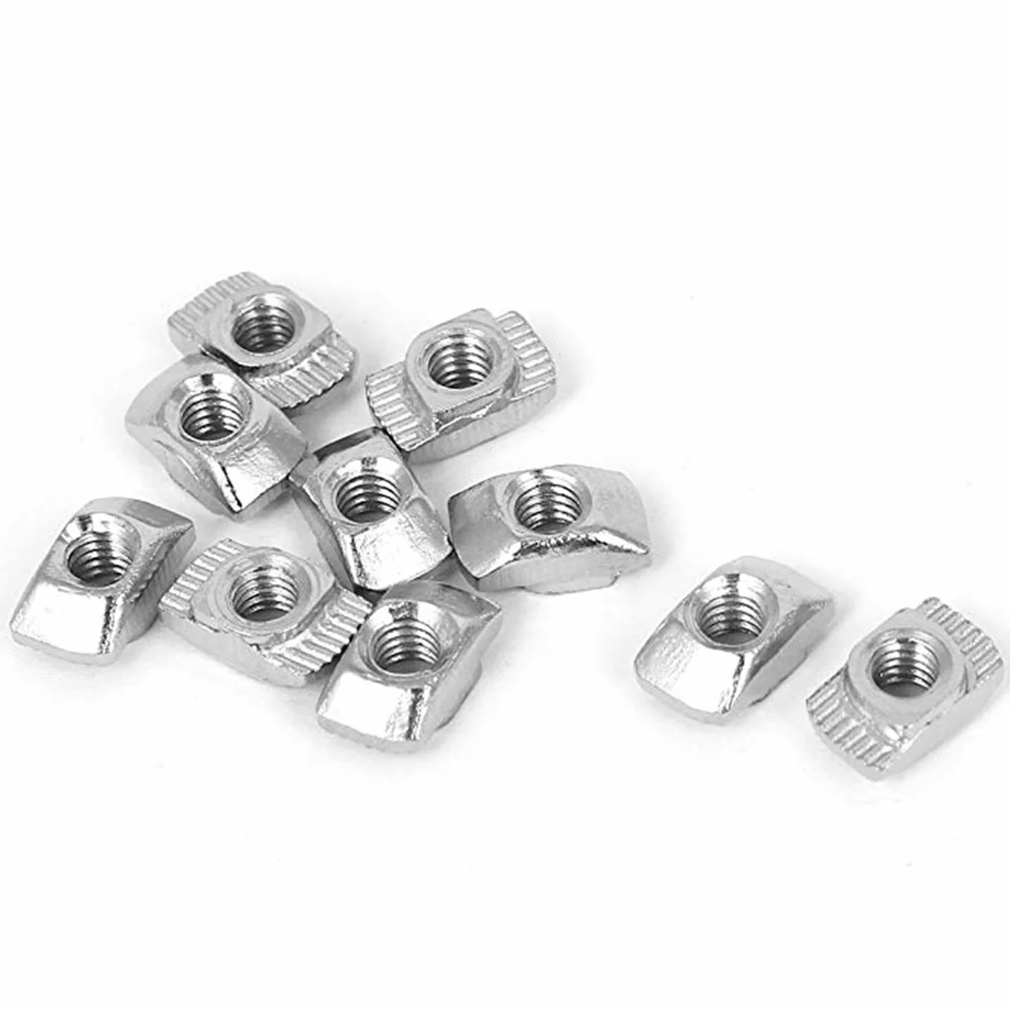 YouU Nakrętki T M3/M4/M5 T-Nut nakrętki, mocowanie ze stali węglowej, ocynkowane do europejskiego standardu aluminiowego do wytłaczania