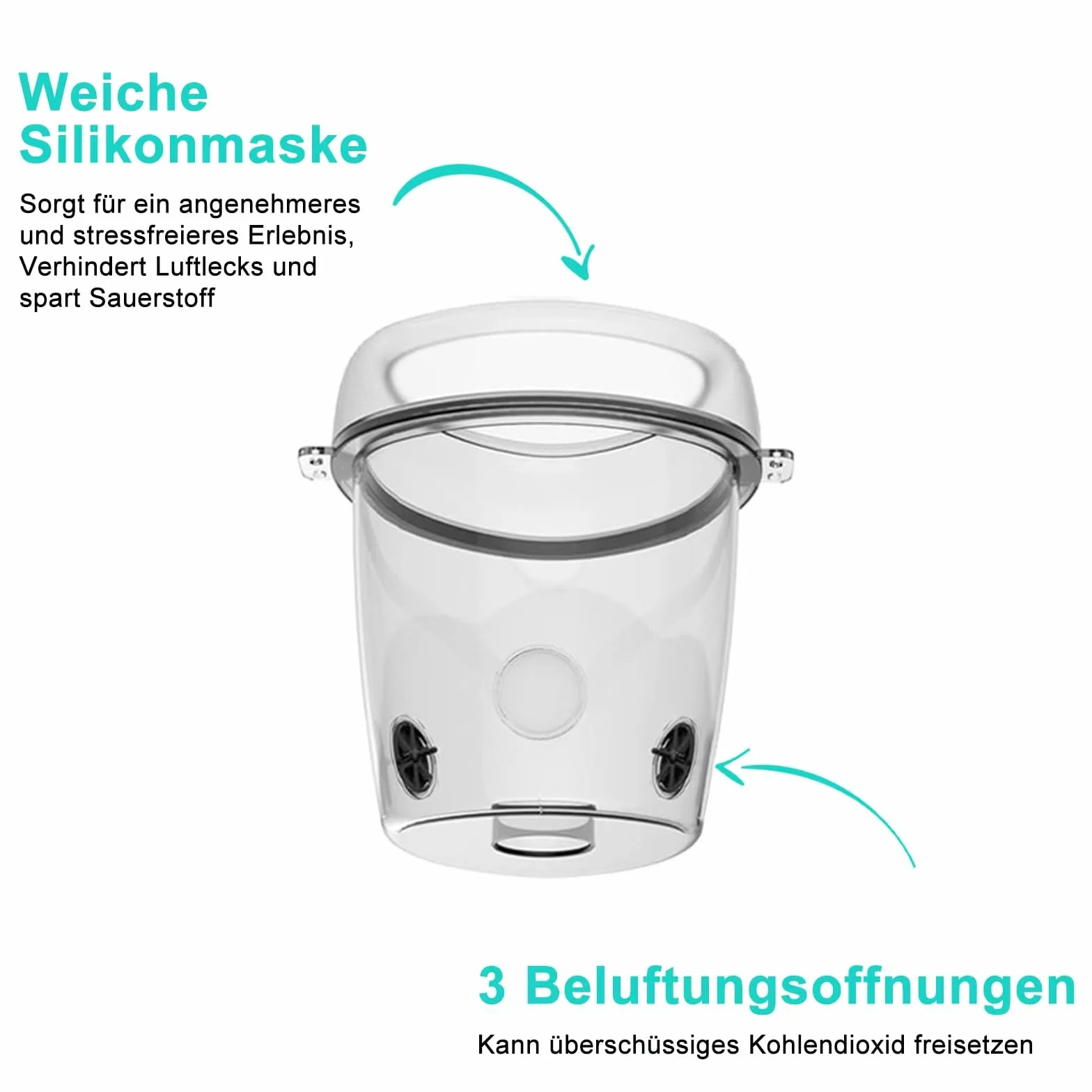 Nebulizator dla psów, nebulizator dla psów i maska inhalacyjna, cichy, odpowiedni dla psów, zielony (M)