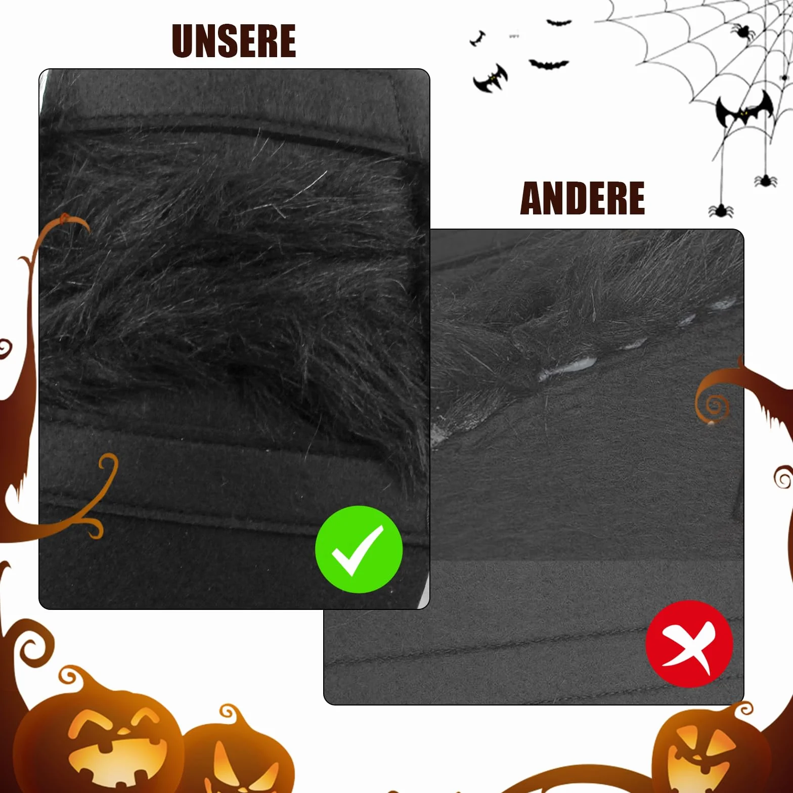 Kostium pająka na Halloween, filcowy kostium psa, kostium pająka, dekoracja na urlop, Halloween, pluszowy pająk, kostium dla małych i średnich psów i kotów, regulowany, czarny