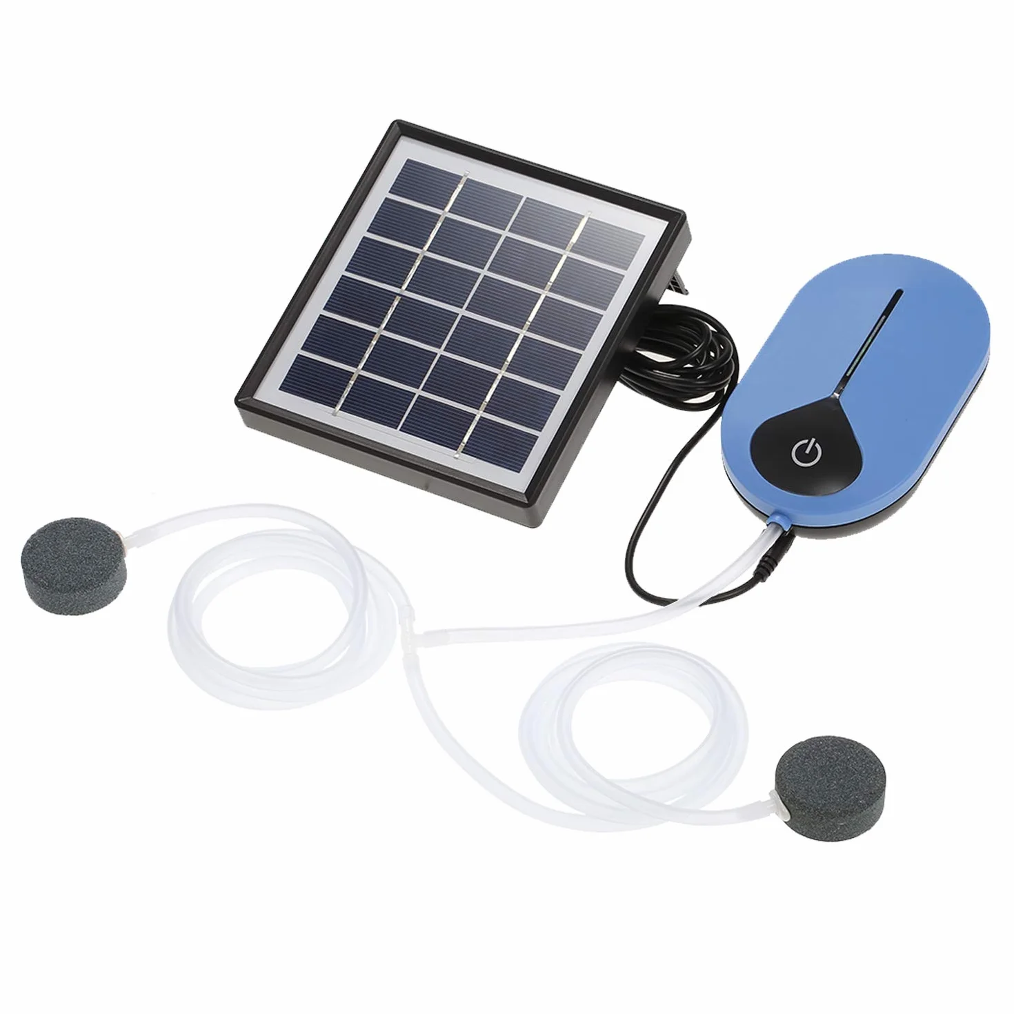 Oxygenator akwarium, 1,5 W, 3600 mAh, solarna pompa tlenowa do akwarium, napowietrzacz do stawu, pompa powietrza, napowietrzacz do akwarium
