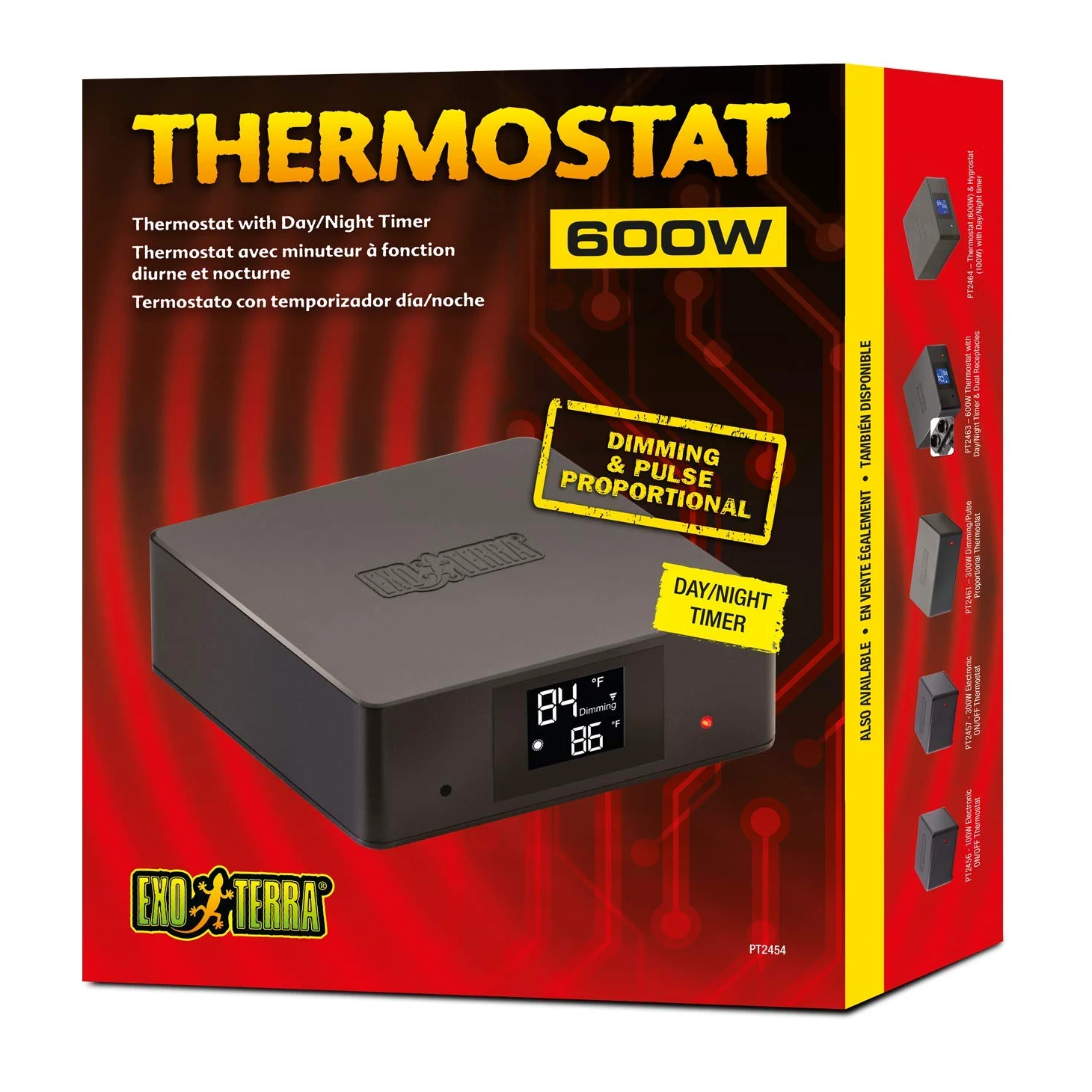 EXO TERRA Termostat 600 W z funkcją timera dzień/noc