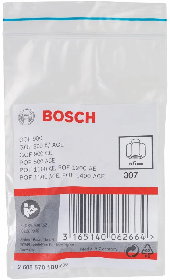 Bosch Accessories Bosch Professional Zubehör 2 608 570 100 tuleja zaciskowa 6 mm, 19 mm
