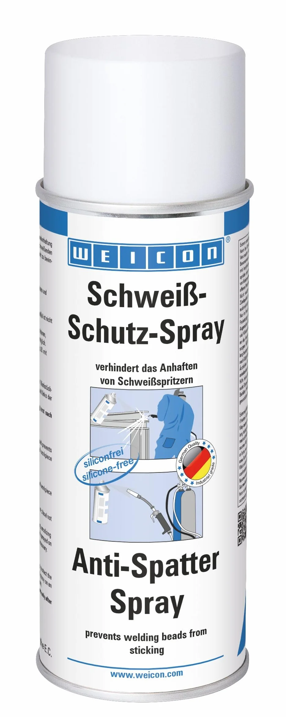 WEICON Spray ochronny do spawania 400 ml, środek antyodpryskowy, do czyszczenia dysz spawalniczych, bez silikonu