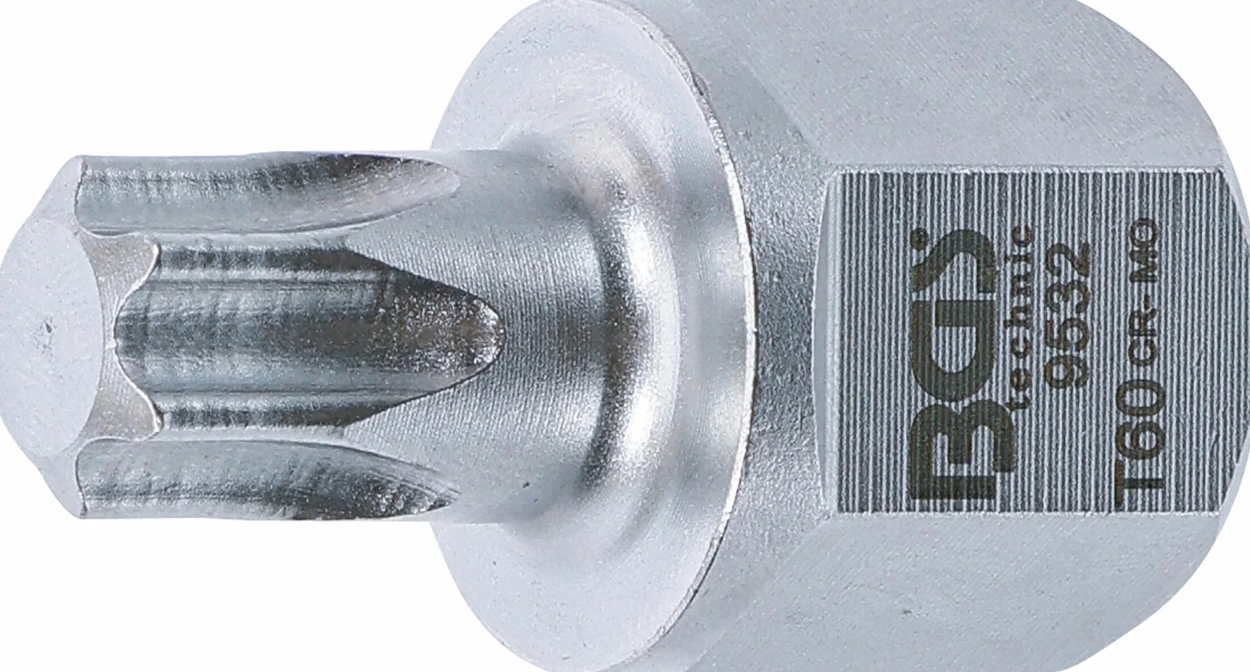BGS 9532 | Nasadka do bitów do paska wielorowkowego | 12,5 mm (1/2"), trzpień sześciokątny 22 mm | profil T (do Torx) T60
