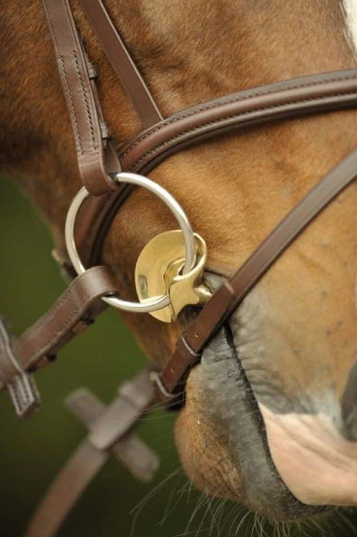 Stübben 2262 Golden Wings Snaffle Bit podwójnie uszkodzony