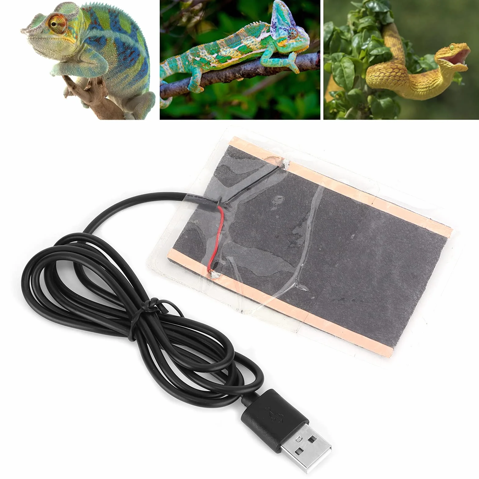 Folia Grzewcza USB - Odporna na Zginanie Grzałka z Włókna Węglowego dla GadóW, Rękawic i Nie Tylko - Przenośna Poduszka Grzewcza 5 W, Odporna na wilgoć i Elastyczna Konstrukcja, Efektywne
