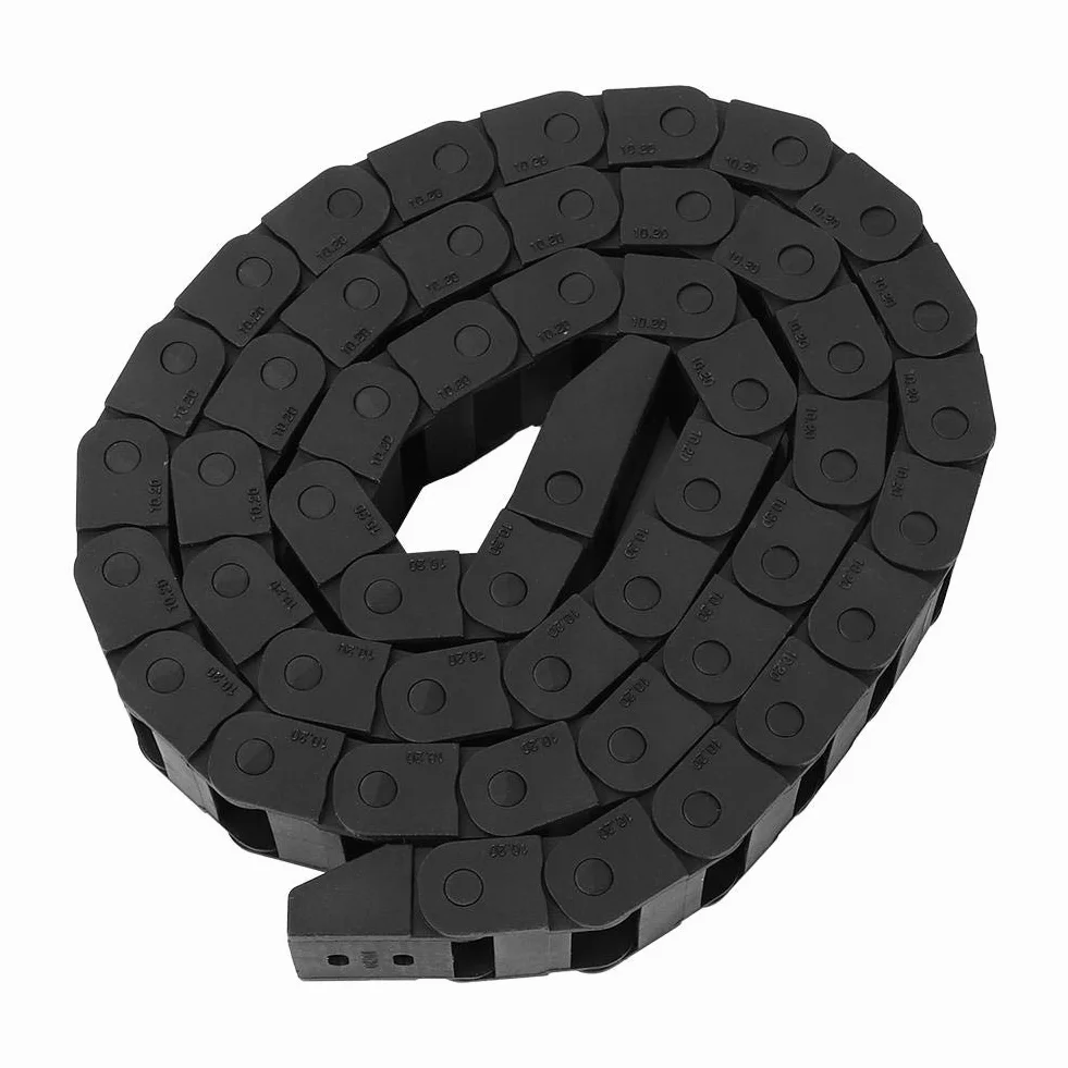 1m R18 Kabelschleppkette Schwarz Nylon Drahtträger CNC Werkzeugmaschine 10x20mm