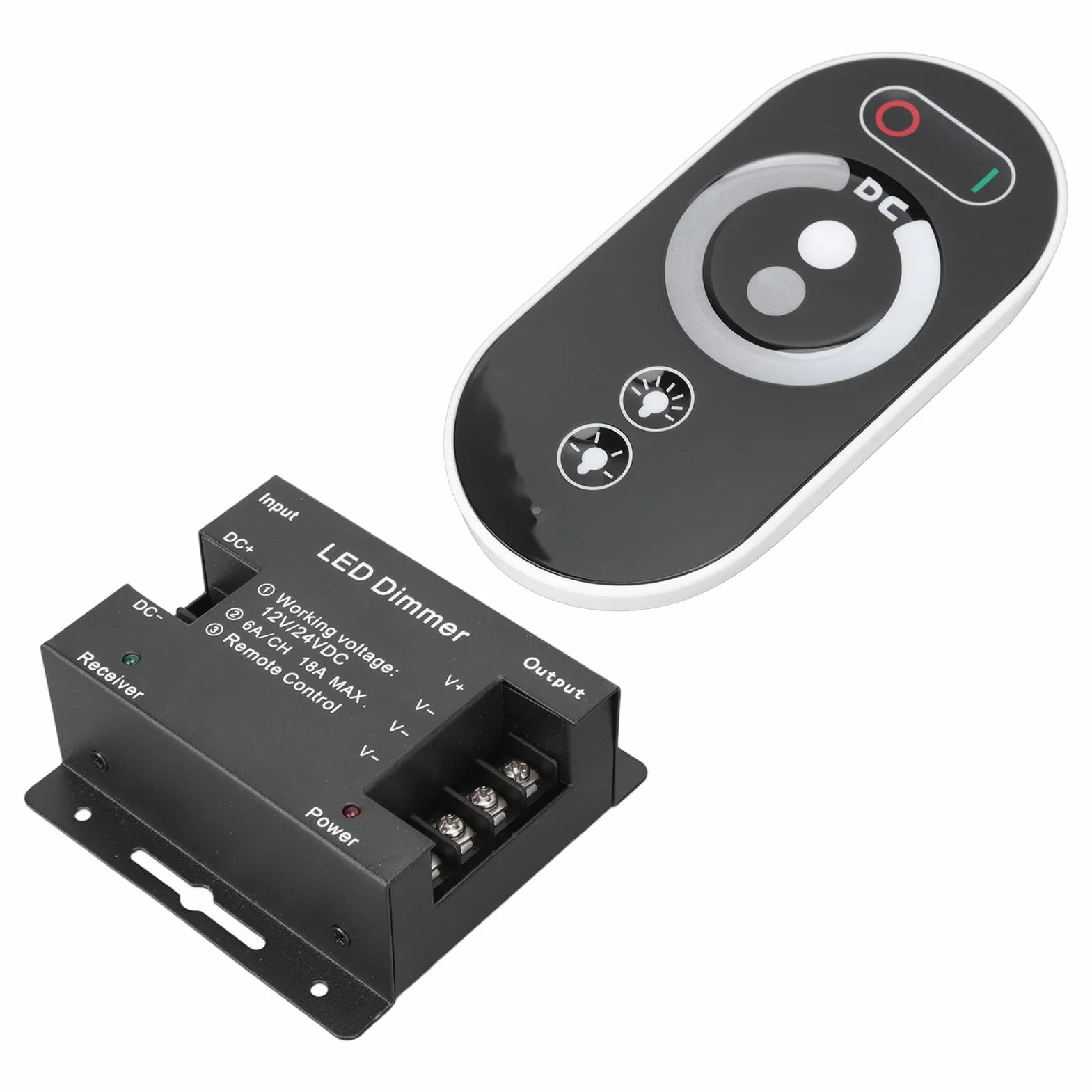DC 12V 24V Bezprzewodowy ściemniacz LED z Pilotem, RF Dotykowy Kontroler światła LED Kontroler ściemniania do Taśmy LED