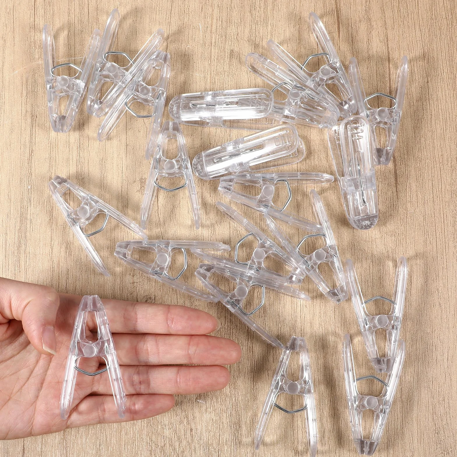 Przezroczyste plastikowe klipsy do łuku balonowego 6 cm antypoślizgowe zaciski sprężynowe