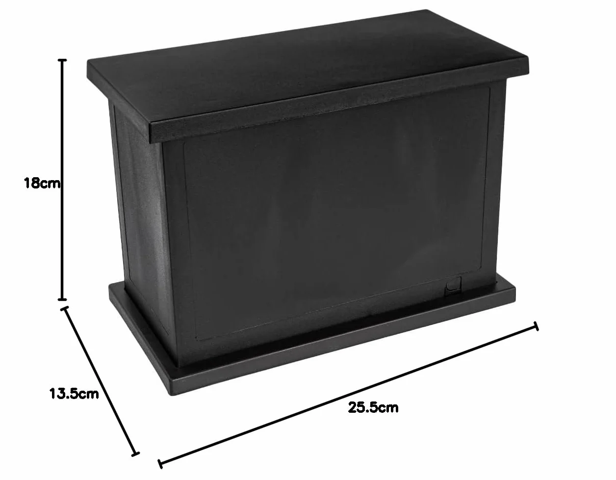 Ideen mit Herz Kominek LED, dekoracyjny, elektryczny, na baterie, bez ogrzewania, realistyczny efekt ognia / płomienia, 25,5 x 13,5 x 18 cm, z funkcją timera (18 godzin włączony / 6 godzin wyłączony)