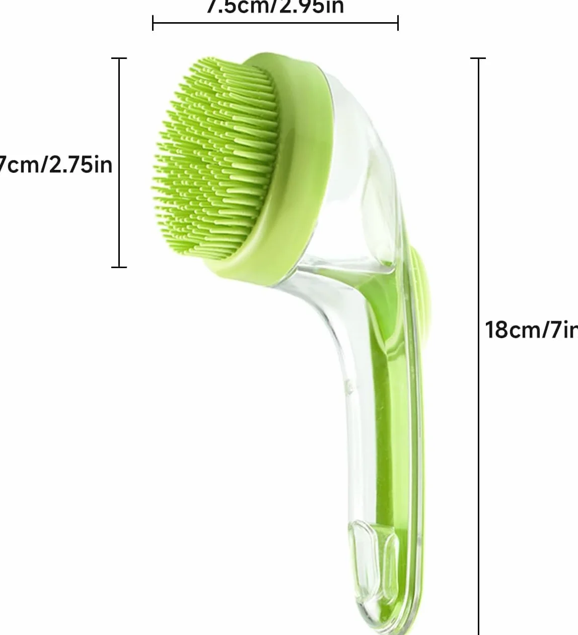Bubble Brush for Dogs & Cats with Shampoo Dispenser | Soft Silicone Pet Shampoo Scrubber | Pet Bath Brush, Dog Paw Washer, Grooming Massage for Short & Long Hair (2 Pcs)