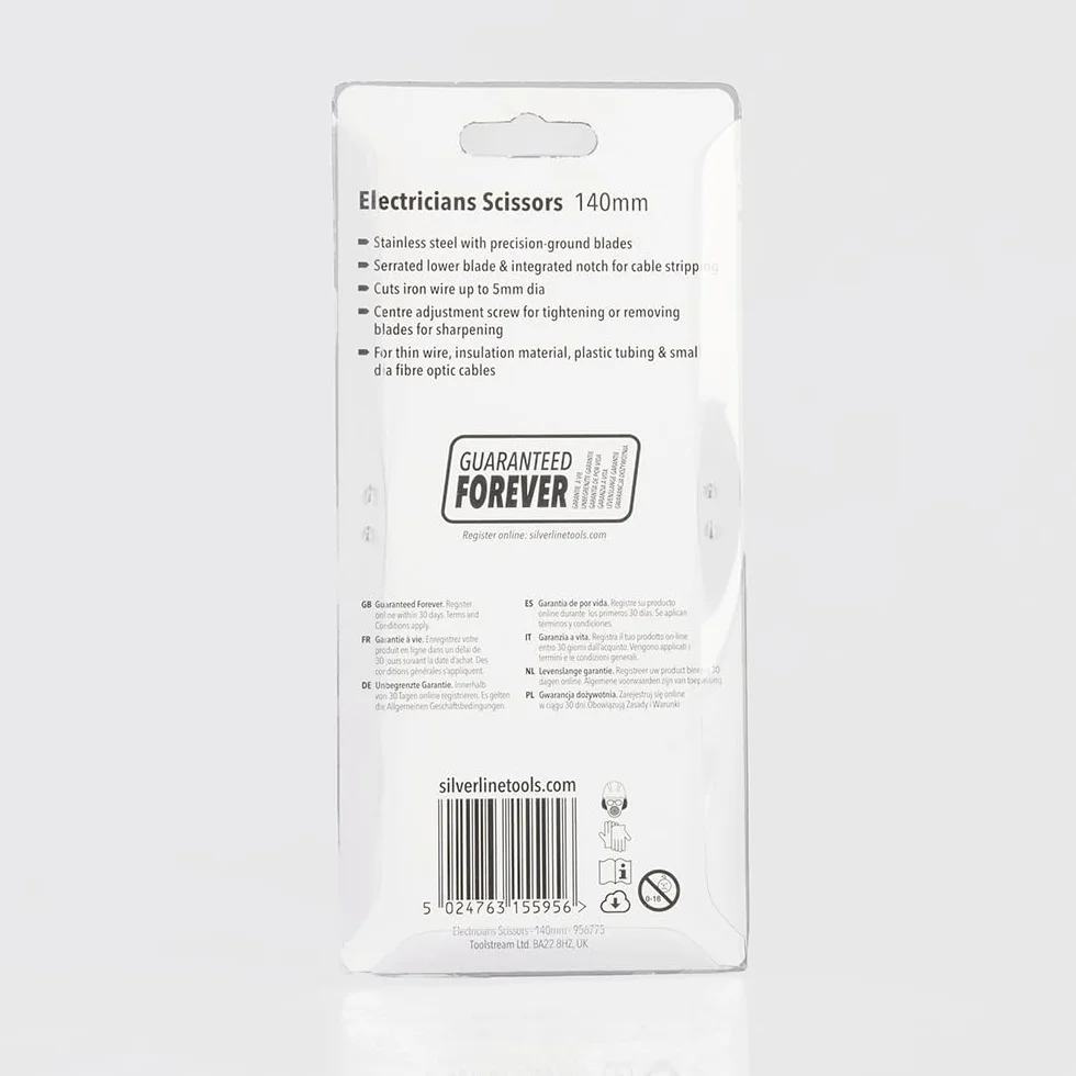 Silverline Nożyczki/nożyce dla elektryków 140 mm (956775)