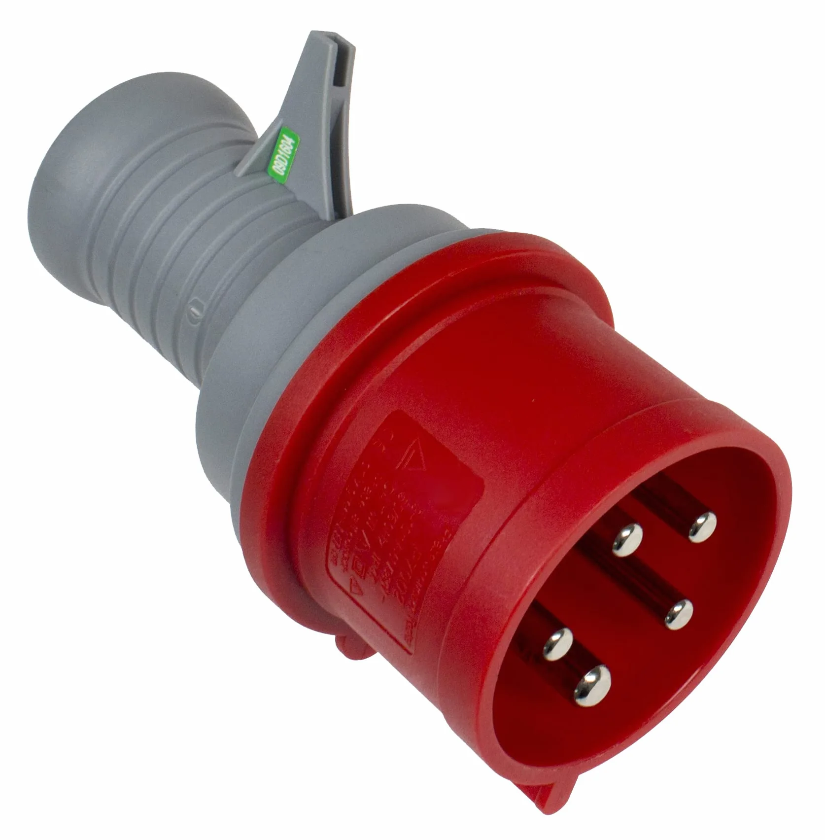 as - Schwabe 61478 Trójfazowa Wtyczka Testowa, 400V/32A/5-Stykowe, Czerwony